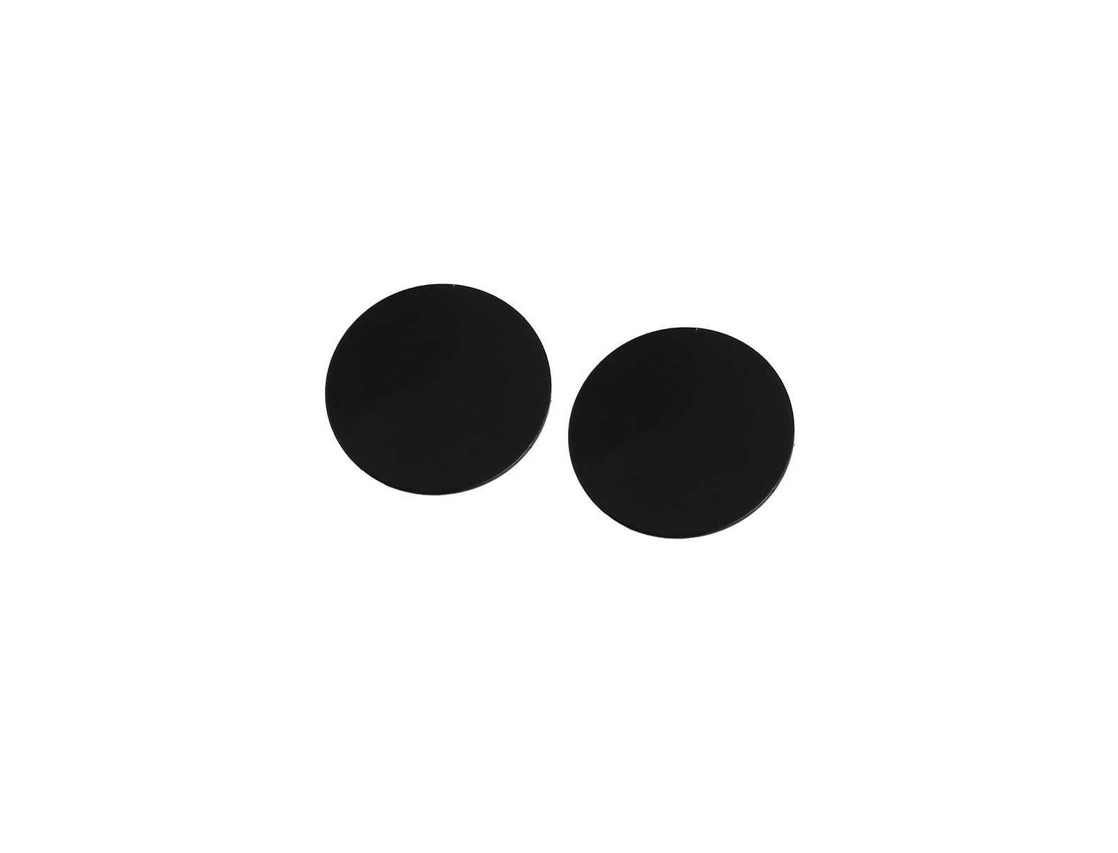 Женские серьги-гвоздики SOHI Black Minimal Circular Stud Earrings