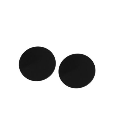 Женские серьги-гвоздики SOHI Black Minimal Circular Stud Earrings