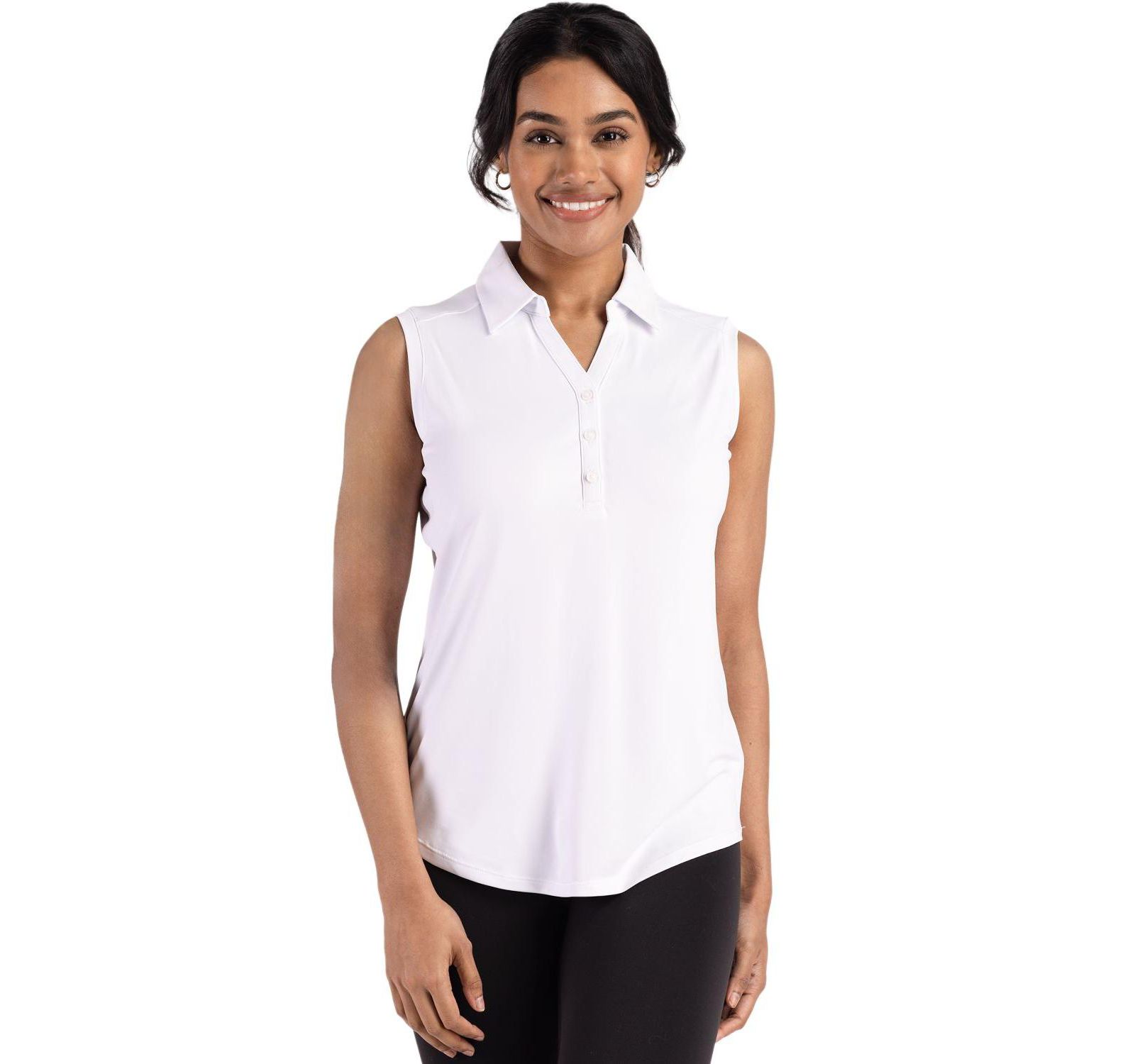 Cutter & Buck Women's Cutter and Buck Forge Eco Stretch Recycled Sleeveless Polo