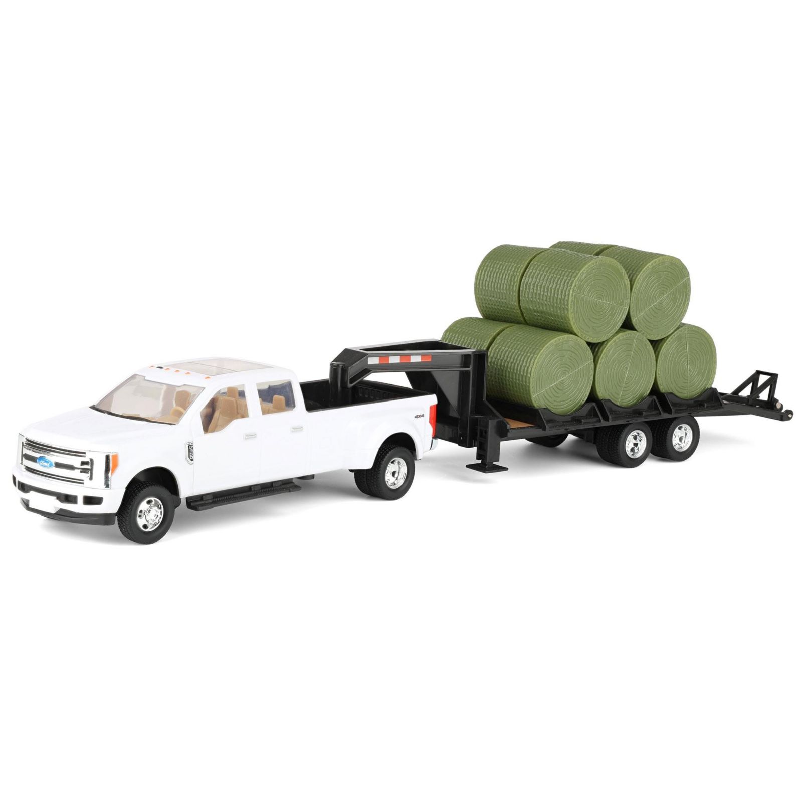 ERTL 1/32 Ford F-350 Dually Pickup Truck с прицепом и тюками