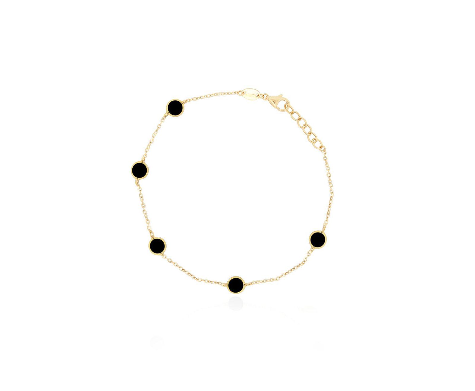 The Lovery Браслет Onyx Bubble Chain