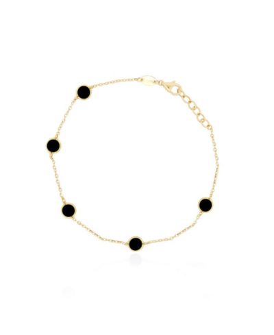 The Lovery Onyx Bubble Chain Bracelet