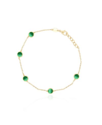 Браслет The Lovery Malachite Bubble Chain