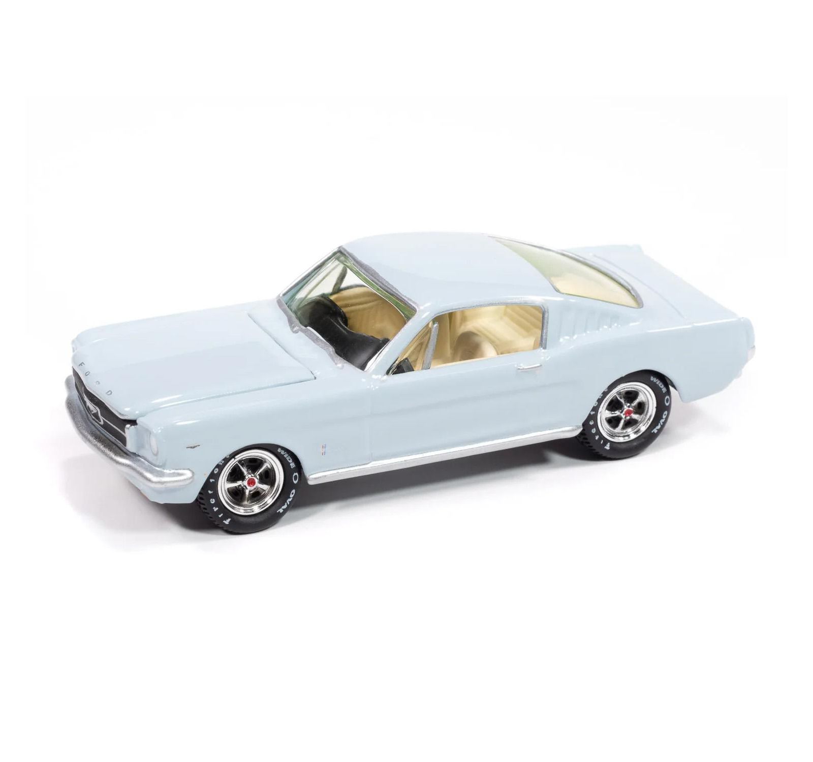 Коллекционная жестяная банка 1/64 1965 Ford Mustang Fastback Blue Johnny Lightning