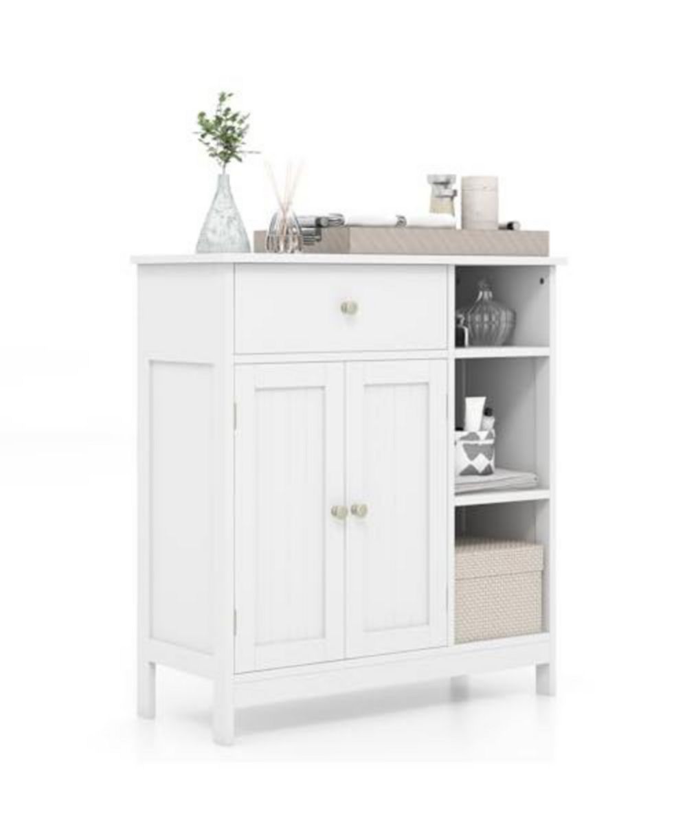 Freestanding Kitchen Cupboard Storage Organizer with 1 Large Drawer