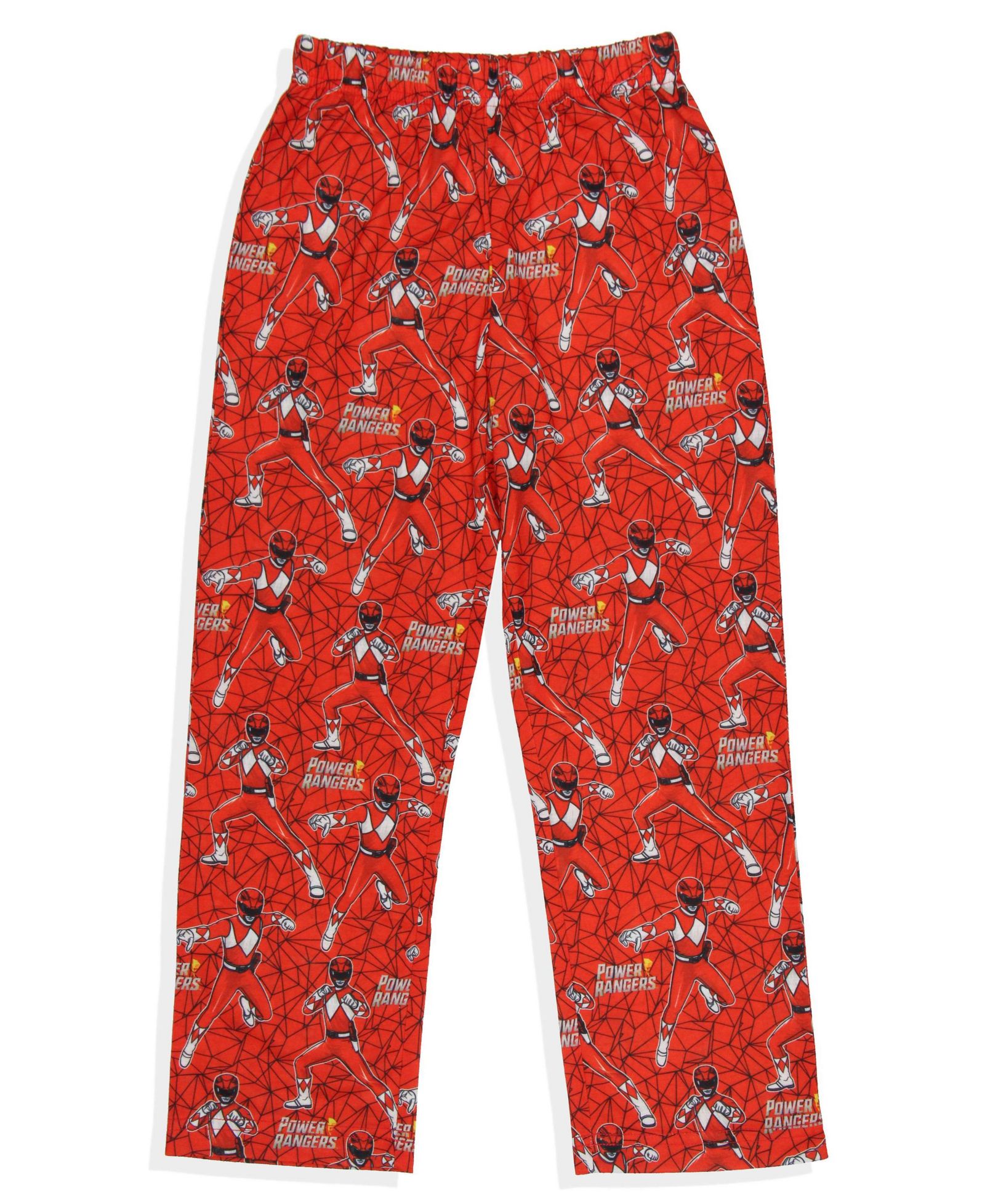 Power Rangers Character Boys' AOP Tossed Mighty Morphin Lounge Kids Pajama Pants