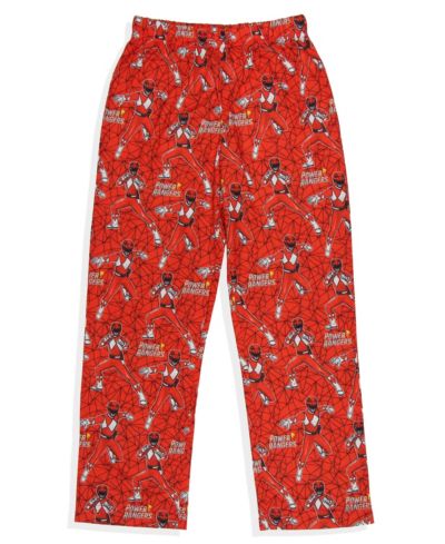 Power Rangers Character Boys' AOP Tossed Mighty Morphin Lounge Kids Pajama Pants