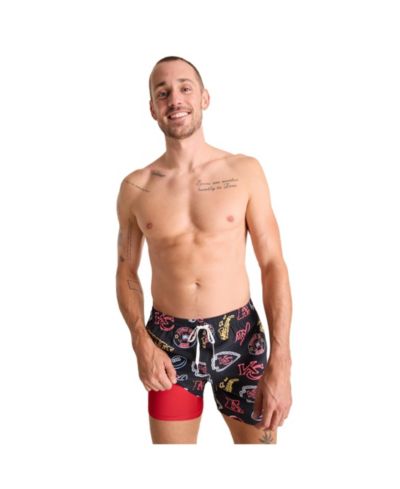 Мужские плавки Chubbies Kansas City Chiefs The Neon Lined Classic Black 5.5"