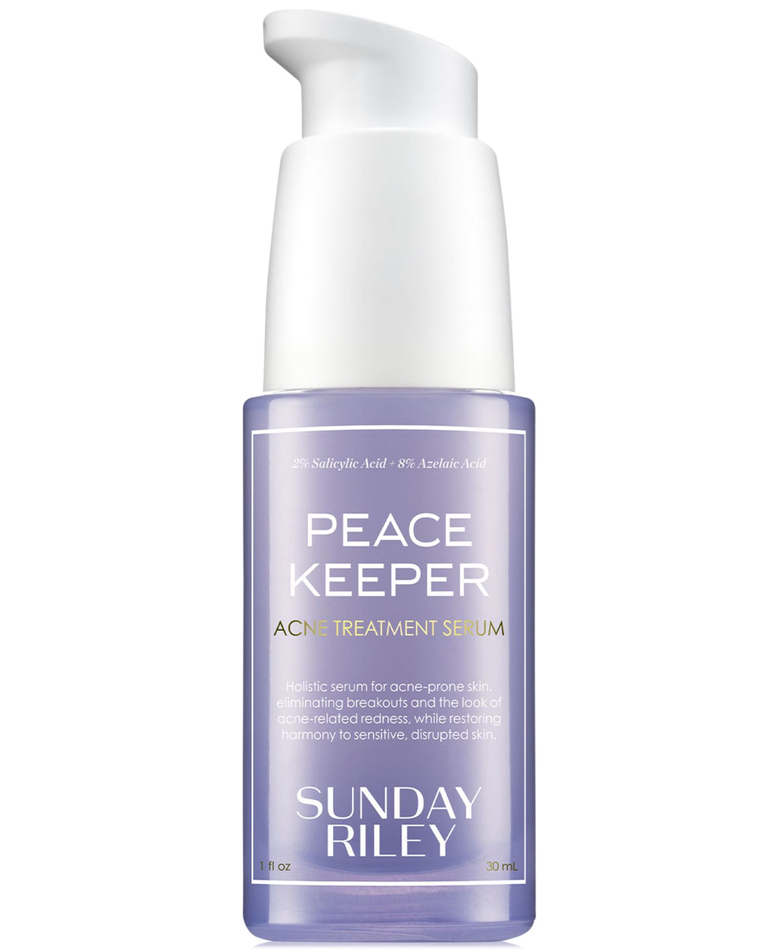 Sunday Riley Peacekeeper сыворотка для лечения акне, 1 oz.