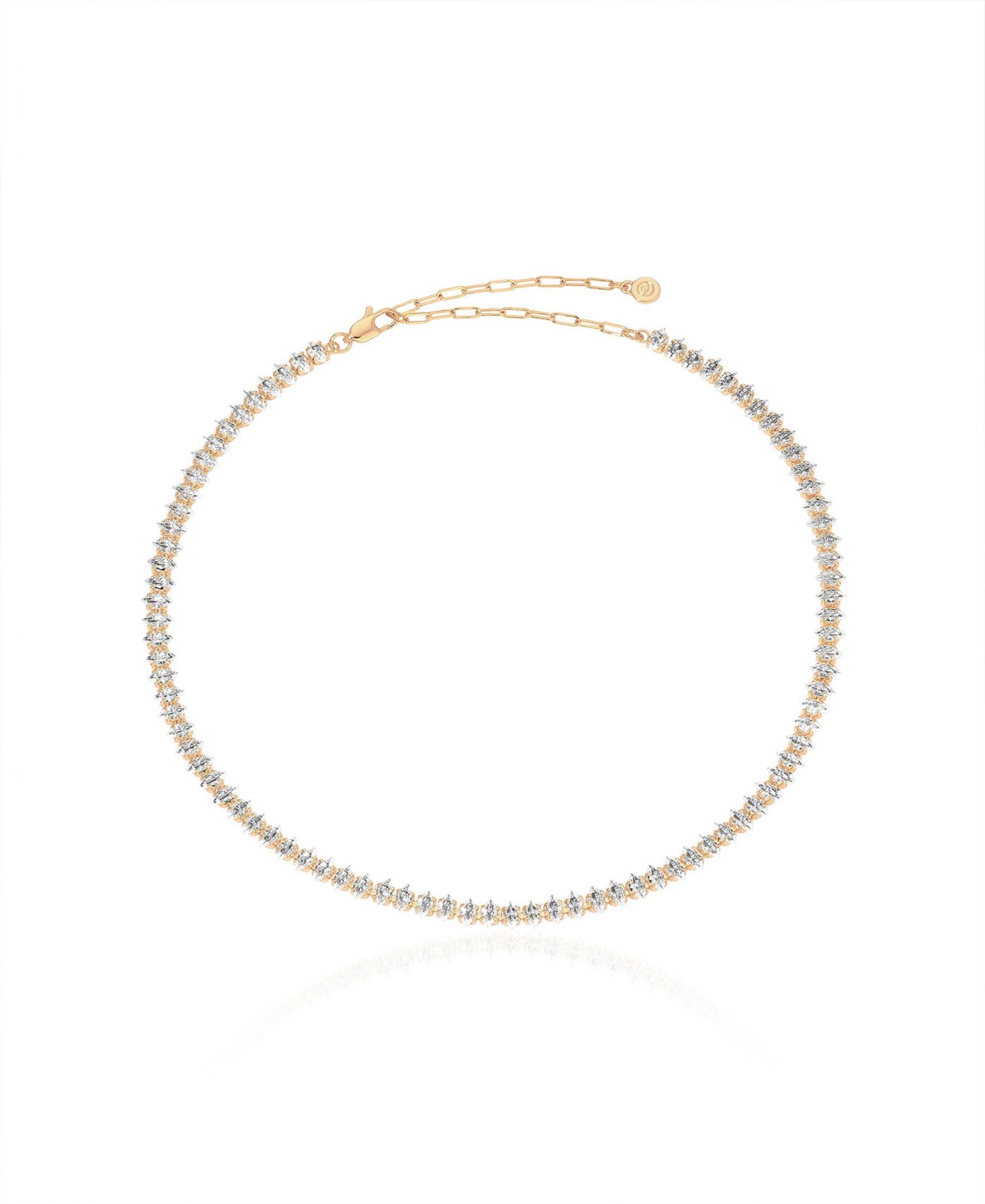 Ожерелье ETTIKA 18K Gold с кубическим цирконием в форме маркиза