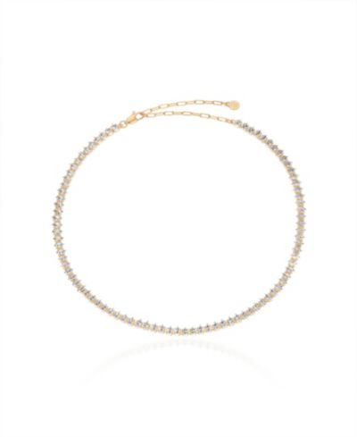 Ожерелье ETTIKA 18K Gold с кубическим цирконием в форме маркиза