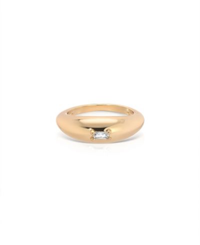 ETTIKA Oval Dome Baguette Ring