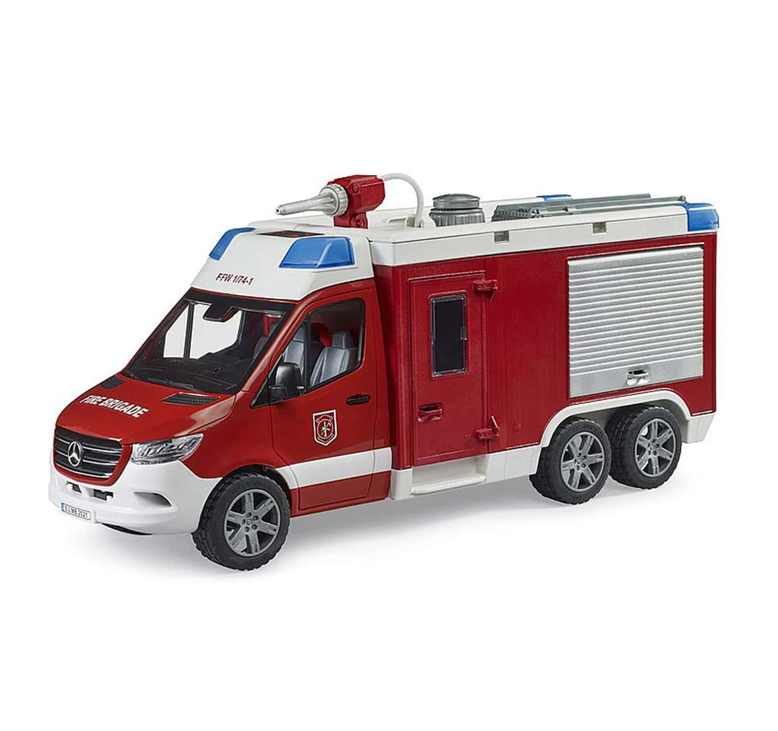 Bruder 1/16 Mercedes-Benz Sprinter Fire Rescue Truck с помпой, светом и звуком 02680