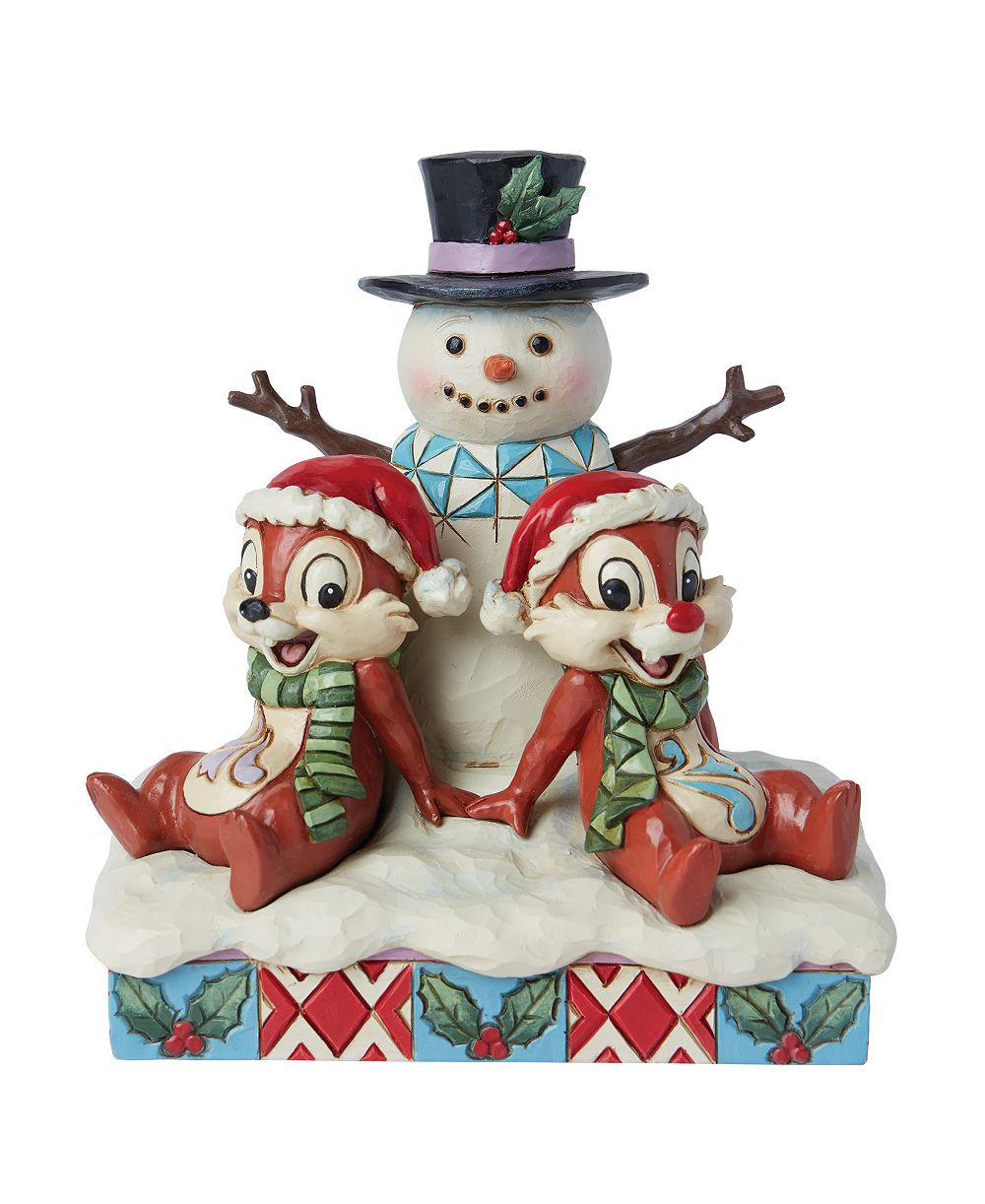 Jim Shore Chip and Dale with Snowman фигурка