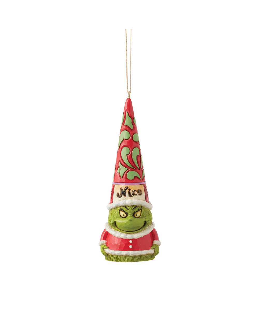 jim shore новогодняя игрушка гном grinch naughty and nice