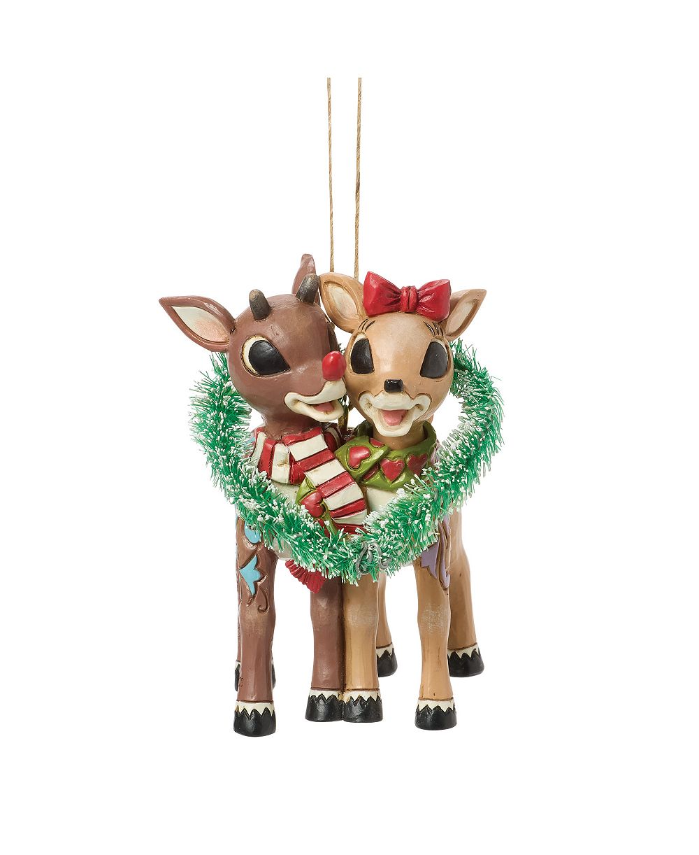 Подвесное украшение Jim Shore Rudolph and Clarice Heart