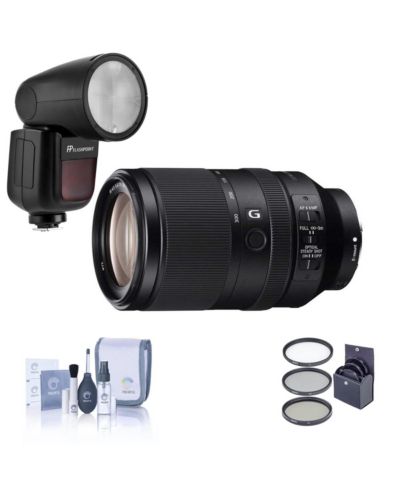 Объектив Sony FE 70-300mm + Flashpoint R2 TTL Flash + 72mm Filter & Cleaning Kit для Sony E-mount