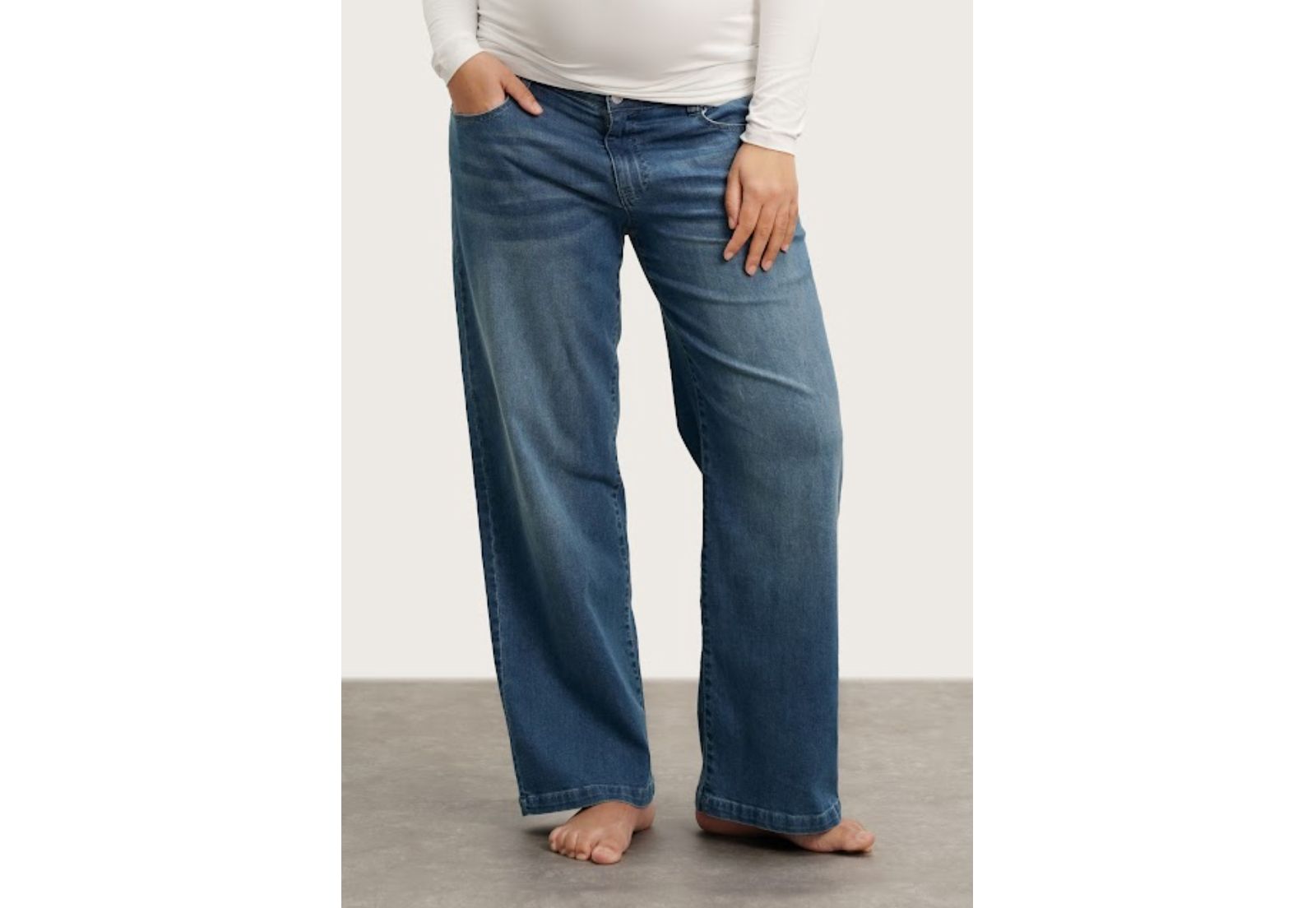 NOM Maternity Women's NOM Slouch Under the Bump Boyfriend Jeans