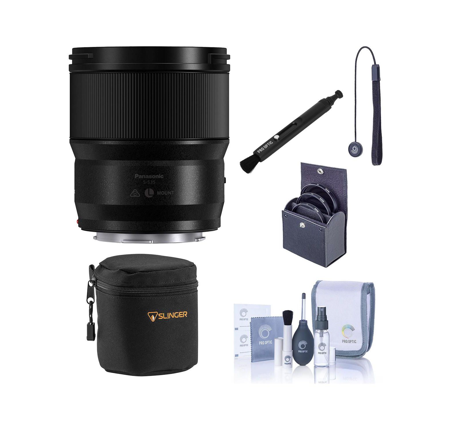 Panasonic LUMIX S 35mm f/1.8 Lens, Bundle with Included Value