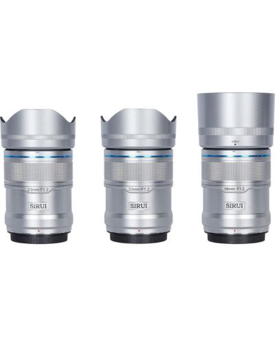 Sirui набор из 3 объективов Sniper Series f/1.2 AF для Sony E, Silver