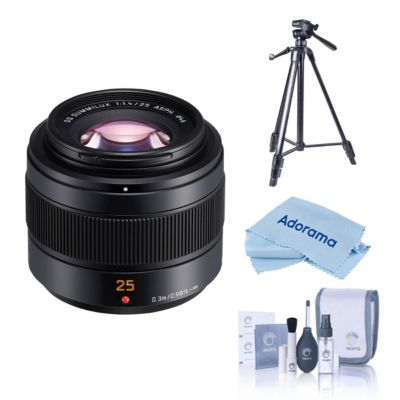 Объектив Panasonic Lumix G Leica DG Summilux II 25mm f/1.4 Aspherical для Micro 4/3 с треногой Slik Sprint Pro III BH