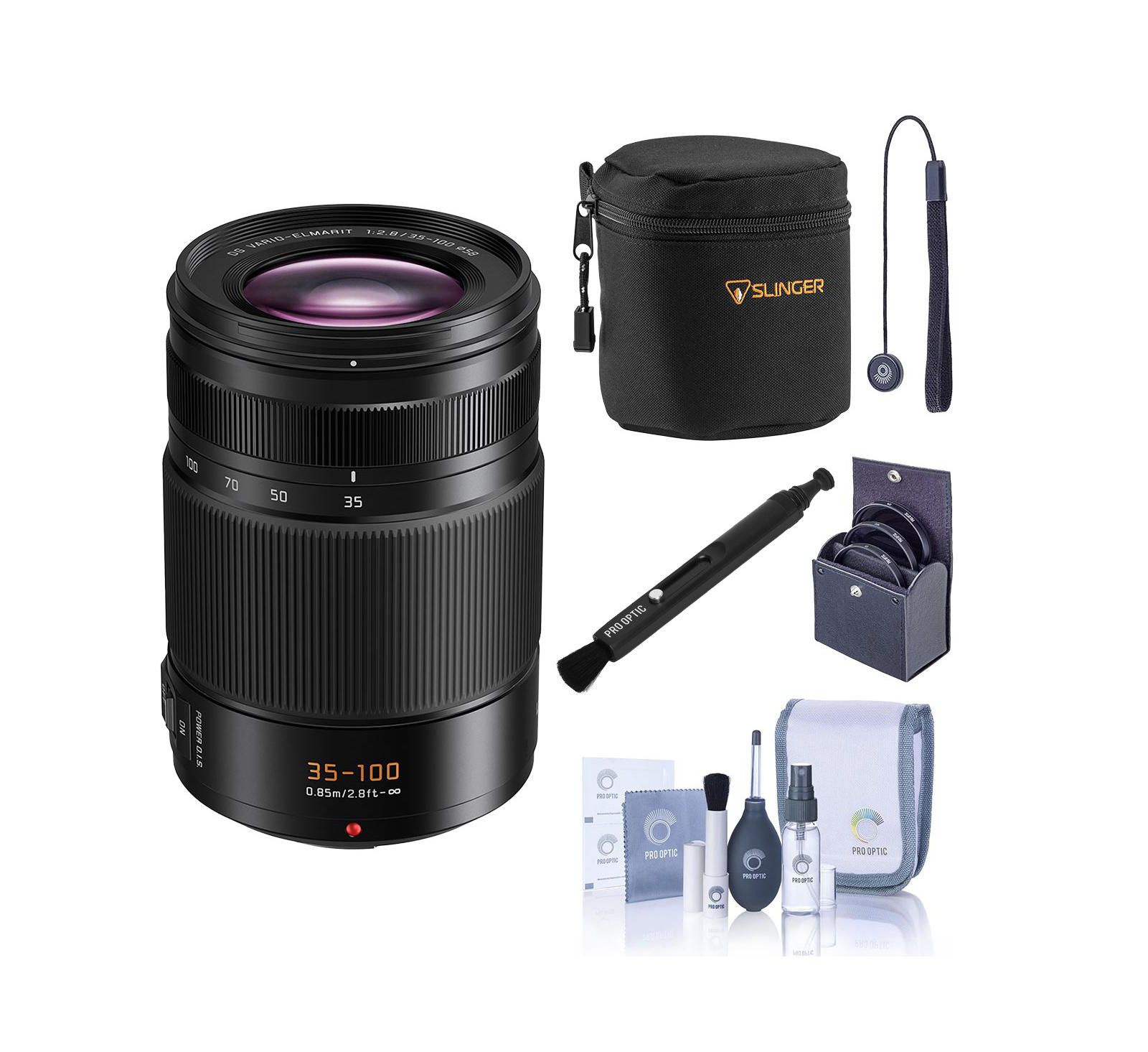Объектив Panasonic Leica DG Vario-Elmarit 35-100mm f/2.8 с набором аксессуаров