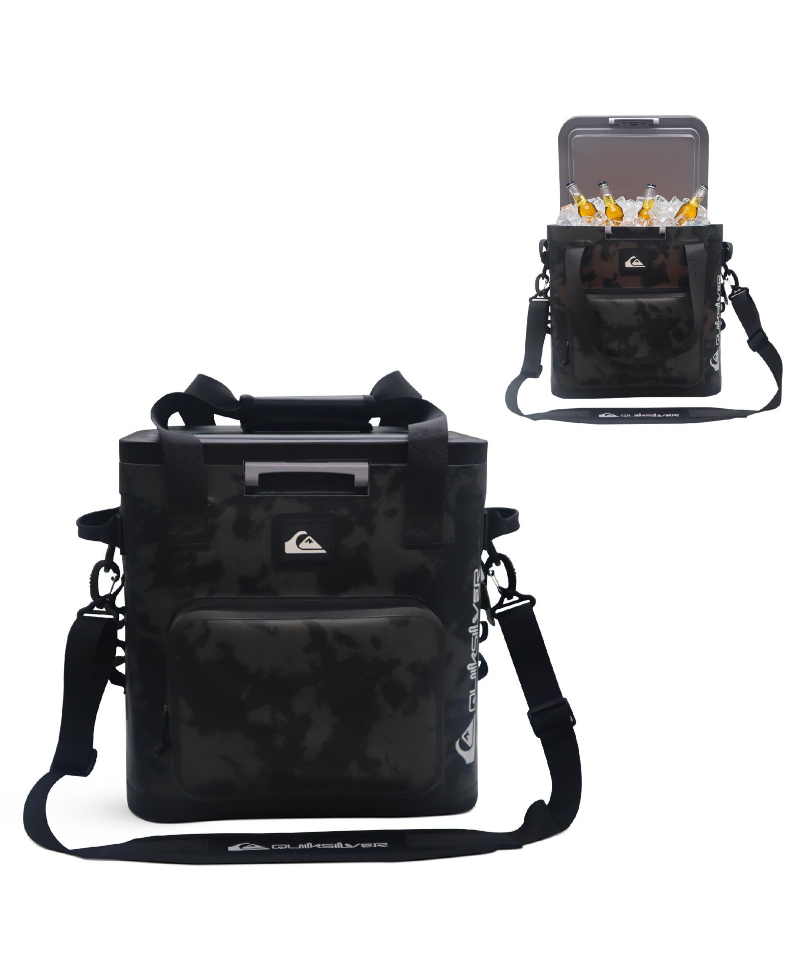 Quiksilver Coastal Collection 48-72H 5 Layer Insulated Zipperless Box Cooler with Adjustable Strap and Air Sealed Lid