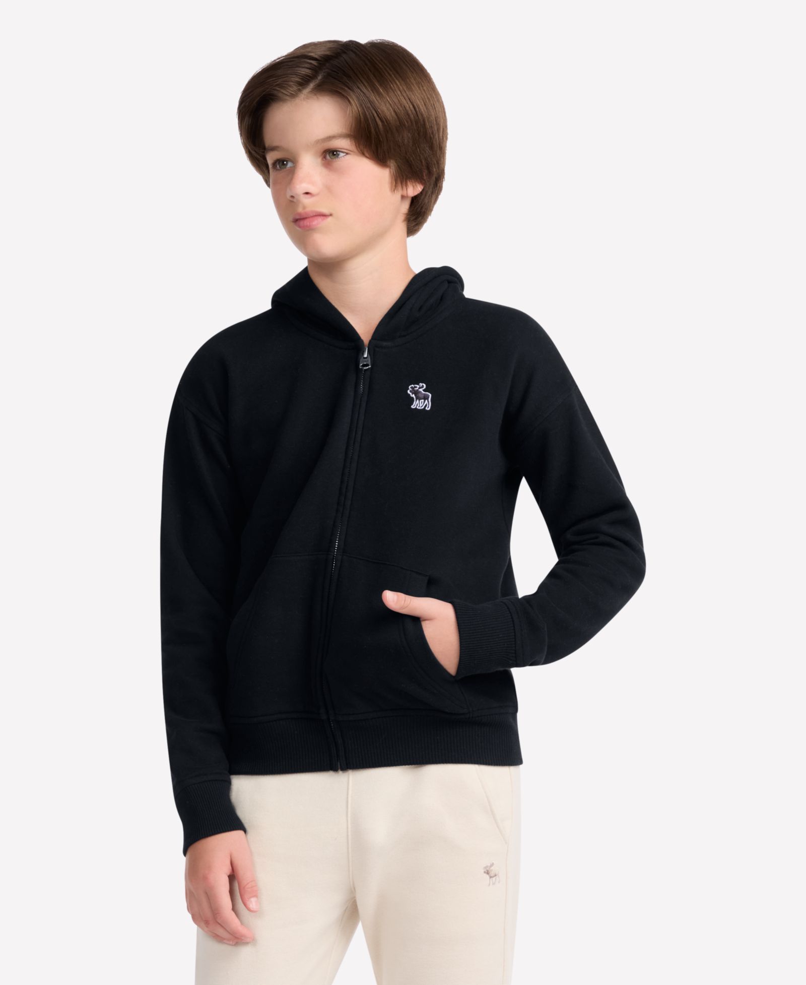 abercrombie kids Детский худи Essential Full-Zip, для мальчиков 5-18 лет
