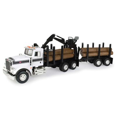 Модель грузовика Big Farm Peterbilt 1/16 с прицепом и бревнами