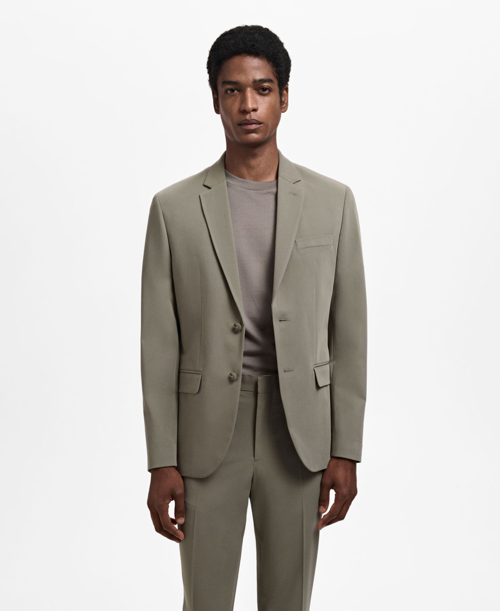 Mango Men's Stretch-Fabric Super Slim-Fit Suit Jacket