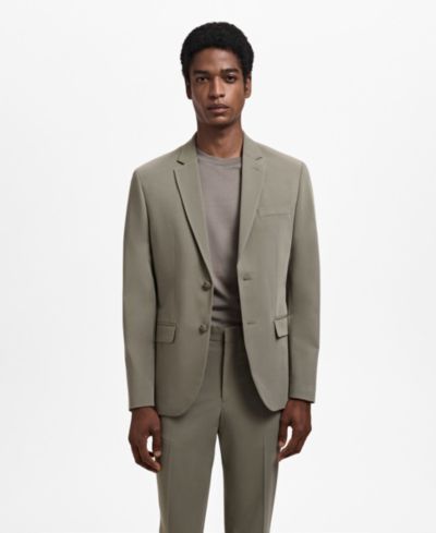 Mango Men's Stretch-Fabric Super Slim-Fit Suit Jacket