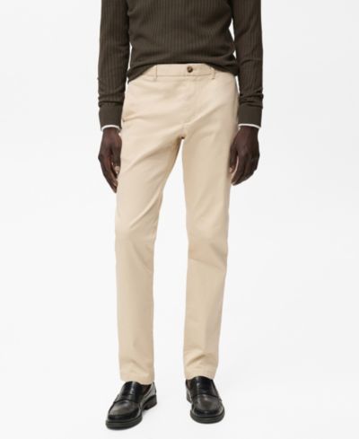 Mango мужские брюки чинос Barna Slim-Fit из твилла
