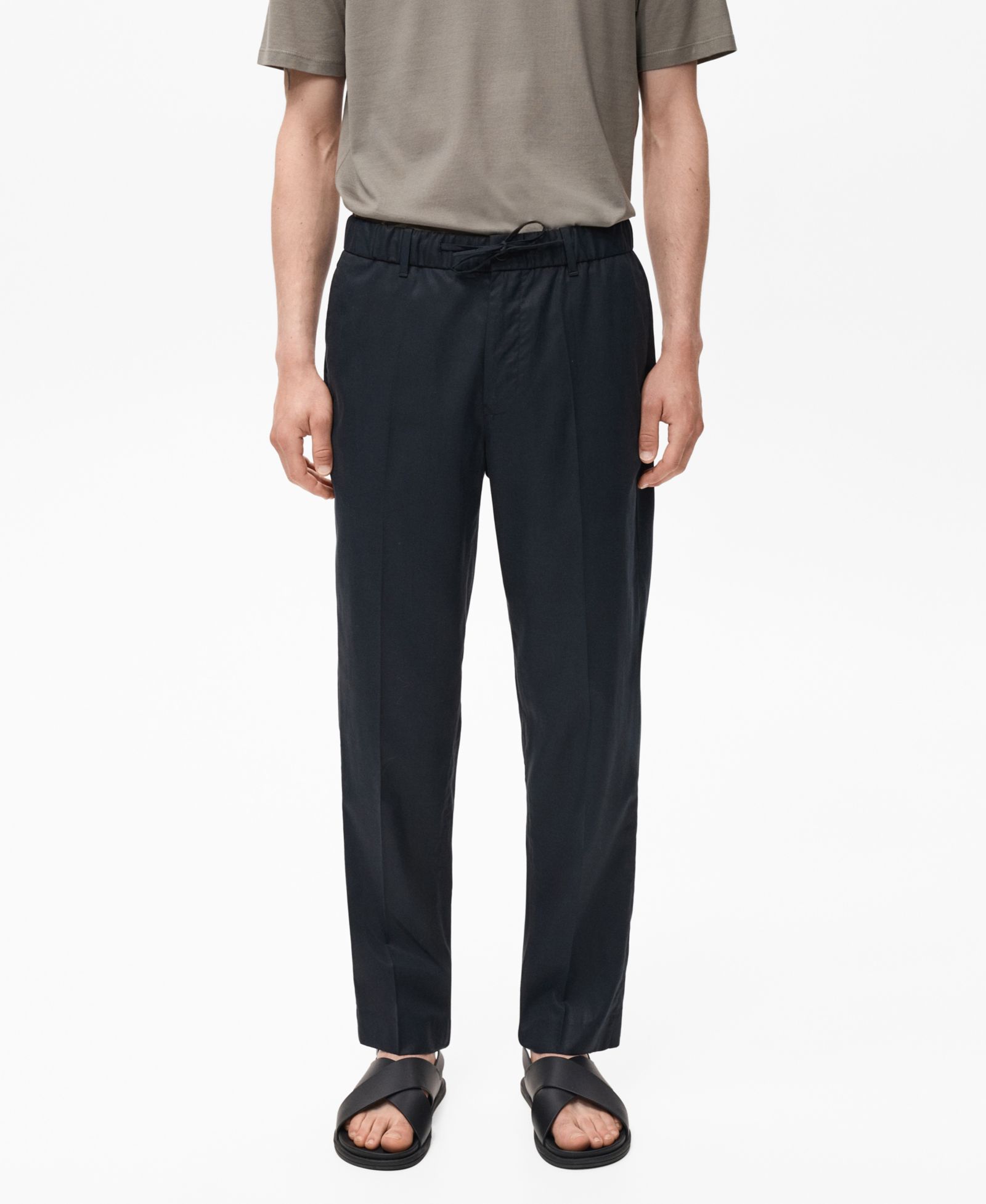 Mango Men's Lyocell Cotton Jogger Pants