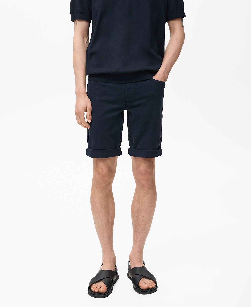 Мужские джинсовые шорты Mango Slim-Fit Bermuda