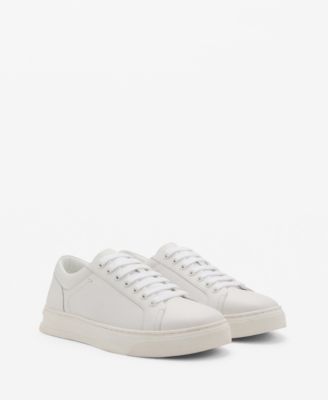 Мужские кожаные кеды MANGO Leather Panel Sneakers