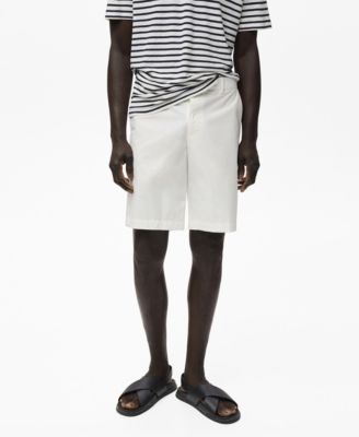 Mango Men's Interior Elastic Strip Cotton Bermuda Shorts