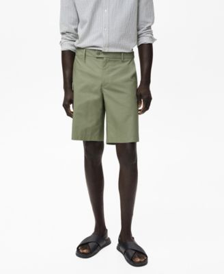 Мужские хлопковые шорты-бермуды Mango Men's Interior Elastic Strip Cotton Bermuda Shorts