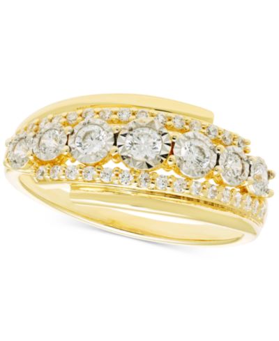 Кольцо с бриллиантами в 14k Gold или 14k White Gold