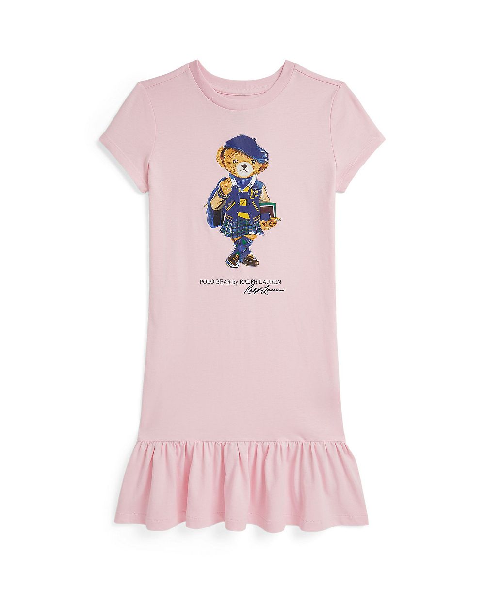 Polo Ralph Lauren Детское джерси-платье с медвежонком Polo Bear, 7-16