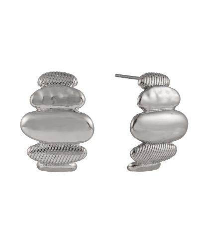 Laundry by Shelli Segal Tone Polished and Textured Drop Earrings