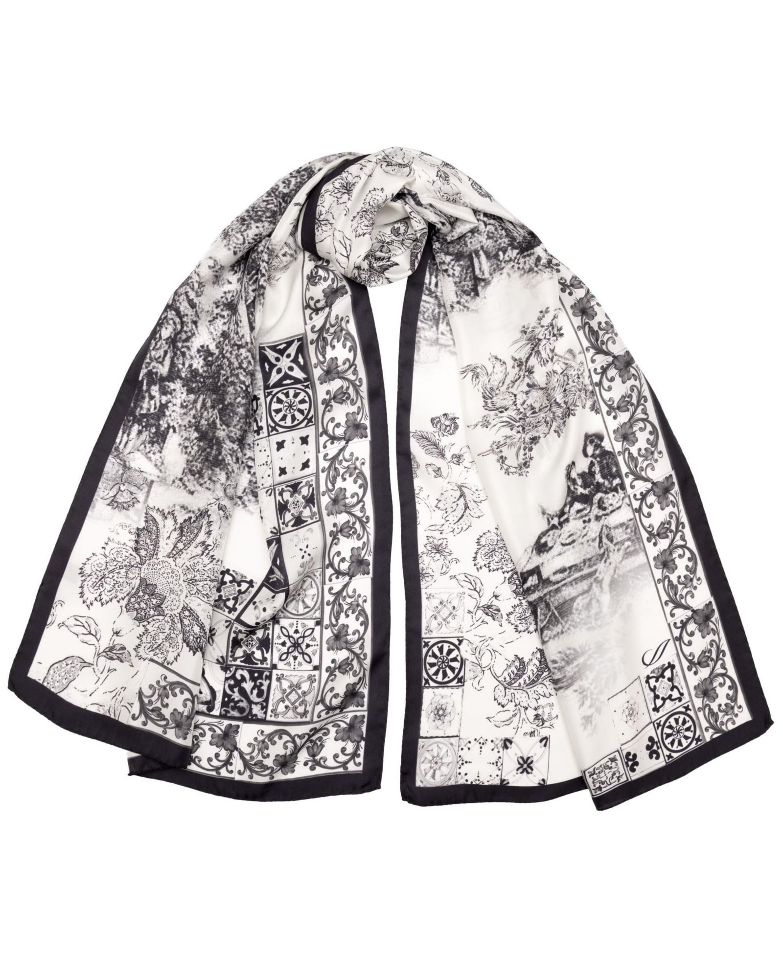 Шарф Elizabetta Toile Long Silk
