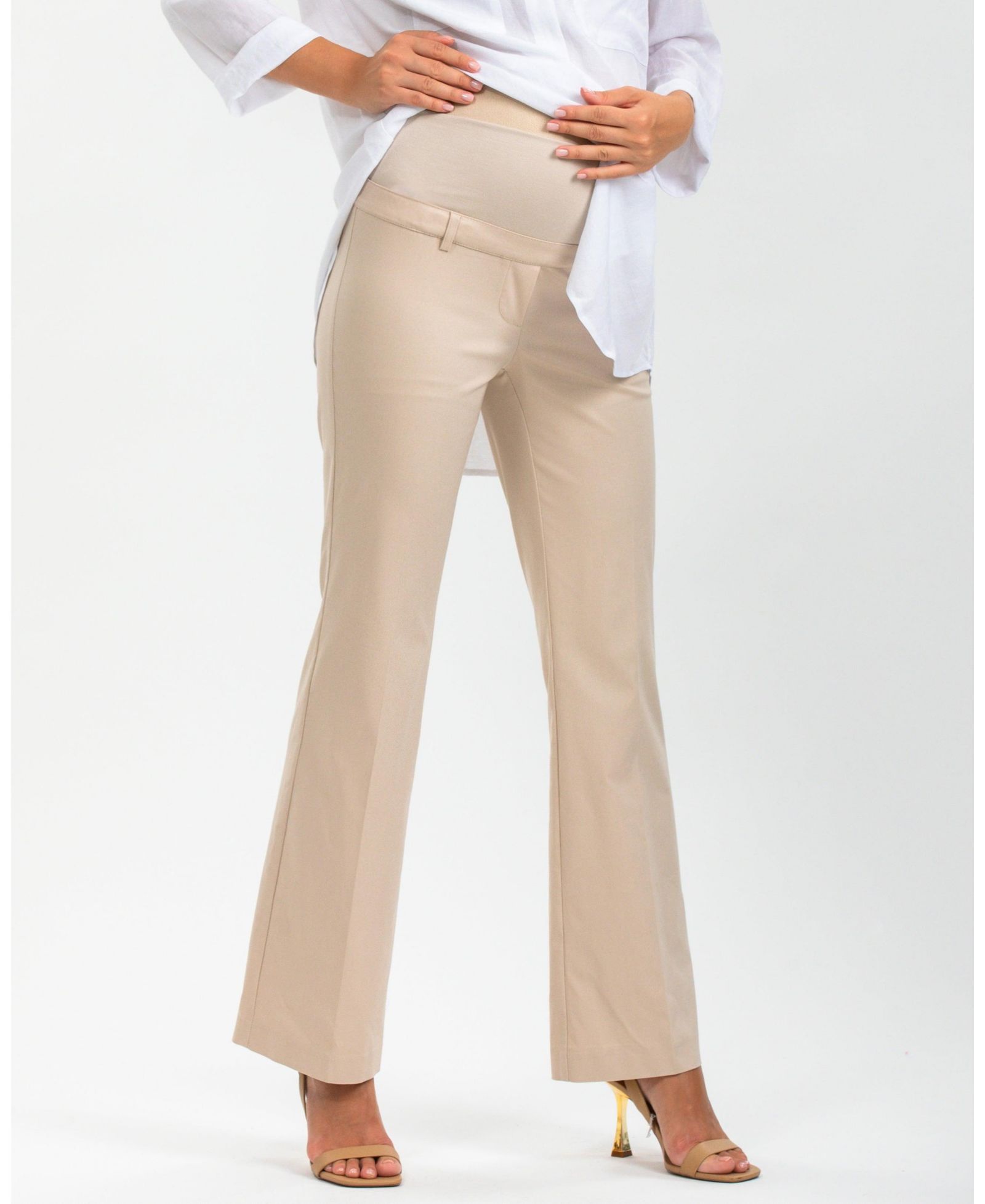 Брюки PIETRO BRUNELLI MATERNITY Maternity Pull-On Flare Stretch