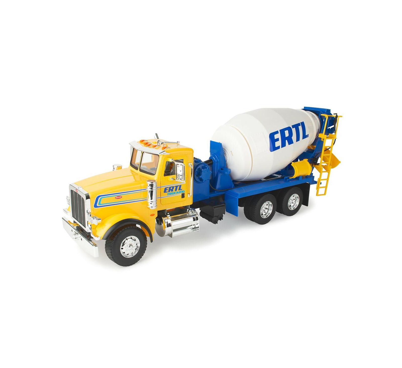 Модель ERTL 1/16 Big Farm Yellow and Blue Peterbilt Model 367 Cement Mixer Truck
