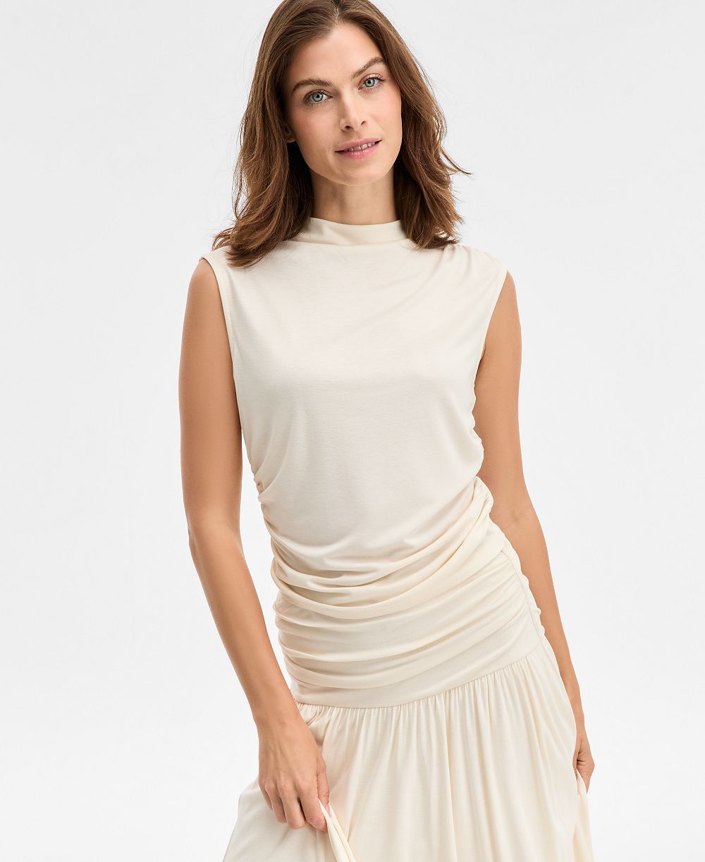 I.N.C. International Concepts Women's Sleeveless High Neck Knit Top, Macy's Exclusive
