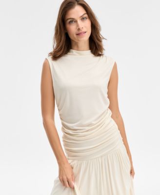 I.N.C. International Concepts Женский трикотажный топ без рукавов High Neck