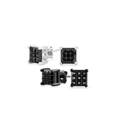 Серьги-гвоздики Bling Jewelry с квадратными камнями CZ