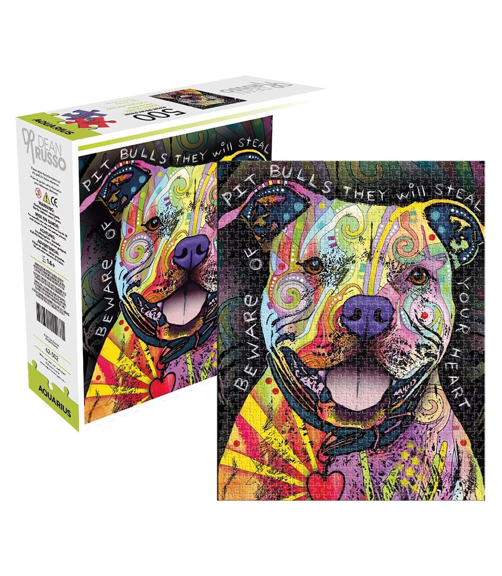 Пазл Dean Russo Beware Pit Bull 500 Piece Jigsaw Puzzle