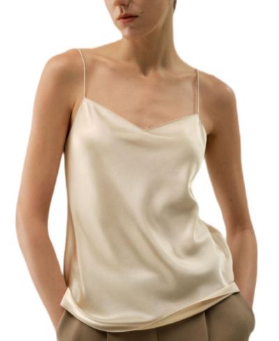 LILYSILK Женский шелковый топ Cami Chic Minimal