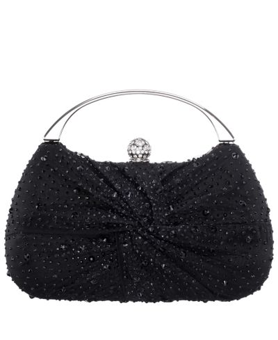Клатч Nina Crystal Twist Chiffon and Satin Minaudiere Clutch Bag