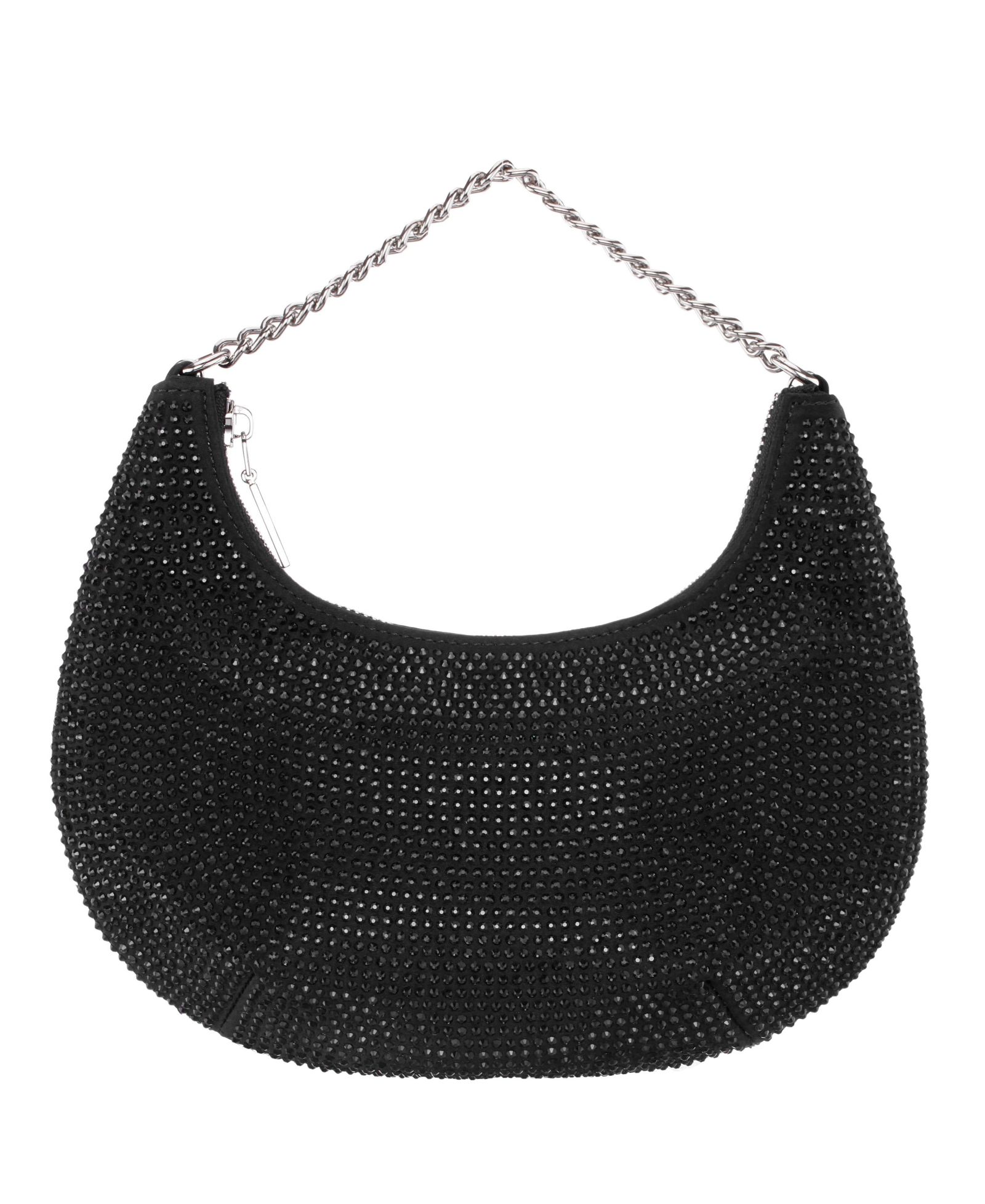 Nina All Over Crystal Crescent Moon Crossbody Bag